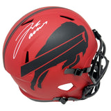 Josh Allen Buffalo Bills Signed Riddell Rave Replica Helmet BAS Beckett