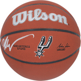 Victor Wembanyama Autographed San Antonio Spurs Logo Wilson Basketball Fanatics