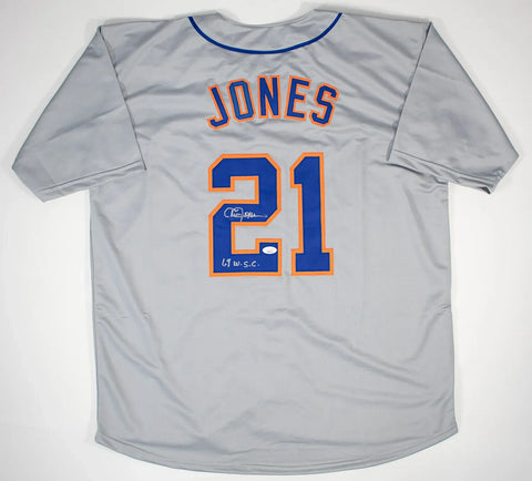Cleon Jones Signed New York Mets Jersey "69 W.S.C." (JSA COA) 1969 Amazin' Mets