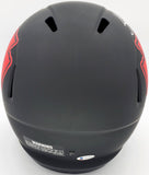 TYREEK HILL AUTOGRAPHED CHIEFS ECLIPSE BLACK FULL SIZE HELMET BECKETT 185952