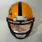 Autographed/Signed Ben Roethlisberger Steelers Football Mini Helmet Fanatics COA