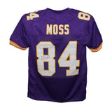 Randy Moss Autographed/Signed Pro Style Purple Jersey Beckett 29993