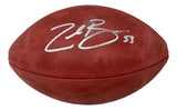 Zack Baun Philadelphia Eagles Signed Wilson NFL Super Bowl 59 Duke Football BAS