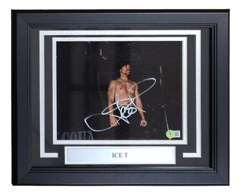 Ice T Signed Framed 8x10 Photo BAS