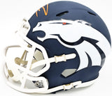 RUSSELL WILSON AUTOGRAPHED BRONCOS AMP BLUE MINI HELMET FANATICS HOLO 227948