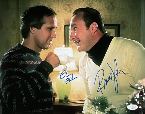 Chevy Chase & Randy Quaid Signed National Lampoon's Christmas Vacation 11x14 Pic