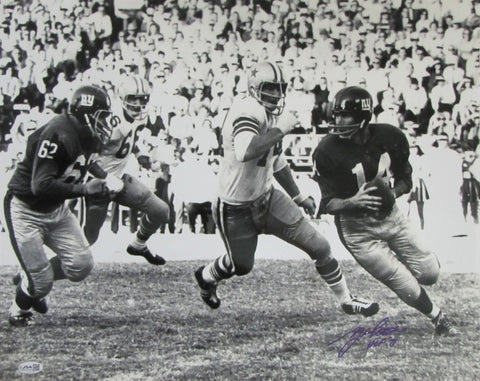 Y.A. Tittle Signed/Autographed & Insc "HOF 71" 16x20 Photo Giants JSA 213441
