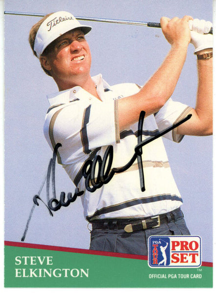 Steve Elkington Autographed 1991 Pro Set #148 Trading Card Beckett 44854