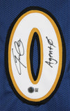 Gilbert Arenas "Agent 0" Authentic Signed Blue Pro Style Jersey BAS Witnessed