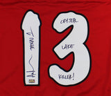 Ari Lehman Signed Friday the 13th Custom Red Jersey - Crystal Lake Killer Insc