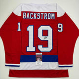 Autographed/Signed Nicklas Backstrom Washington Red Retro Jersey JSA COA