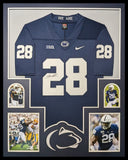FRAMED PENN STATE NITTANY LIONS ODAFE JAYSON OWEH AUTOGRAPHED JERSEY JSA