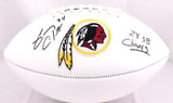 Gary Clark Autographed Washington Logo Football w/2X SB Champs- Beckett W Holo