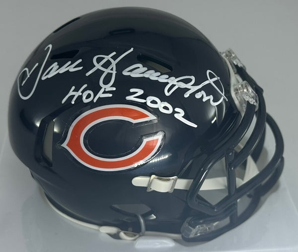 Bears Hall of Famer DAN HAMPTON Signed Riddell Speed Mini Helmet AUTO w/ HOF BAS