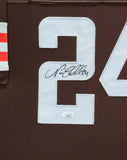 FRAMED CLEVELAND BROWNS NICK CHUBB AUTOGRAPHED SIGNED JERSEY JSA COA