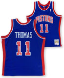 Isiah Thomas Autographed Detroit Pistons M&N Swingman Jersey HOF 2000 JSA COA