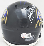 MARK ANDREWS AUTOGRAPHED RAVENS BLACK SPEED MINI HELMET BECKETT WITNESS 216988