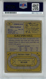Calvin Hill Autographed/Signed 1974 Topps #95 Trading Card PSA Slab 43729