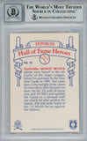 Monte Irvin Signed 1983 Donruss HOF Heroes #15 Card Beckett 10 Slab 38480