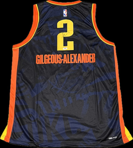 Shai Gilgeous-Alexander Signed Jersey PSA Oklahoma City Thunder Autographed