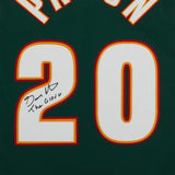 Gary Payton Seattle Supersonics Signed Mitchell & Ness Authentic Jersey w/Insc