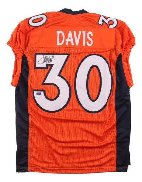 Terrell Davis Denver Signed Orange Pro-Cut Football Jersey Radke Hologram