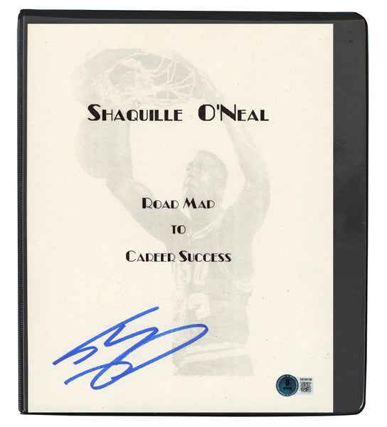 Shaquille O'Neal Signed 1988 Agency Road Map Presentation Binder Letter BAS
