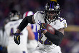 Derrick Henry Signed Baltimore Ravens White Jersey (Beckett) Ex Bama Running Bck