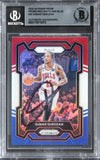 Bulls DeMar DeRozan Authentic Signed 2023 Panini Prizm RWB #36 Card BAS Slabbed