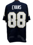 Mitchell Evans Signed/Auto Navy Custom Football Jersey Notre Dame JSA 195672