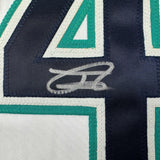 Autographed/Signed Julio Rodriguez Seattle White Baseball Jersey JSA COA Auto