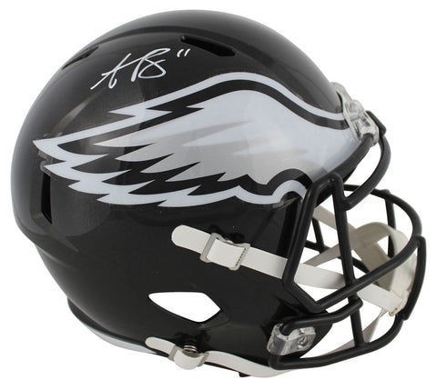Eagles A.J. Brown Authentic Signed Alt 2022 Full Size Speed Rep Helmet BAS Wit