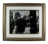 Phil Collins Signed Framed 16x20 Photo - Leaning on Post