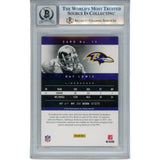 Ray Lewis Autographed 2012 Panini Prestige #13 Trading Card Beckett 52997