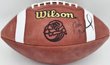 Rick Neuheisel Autographed Wilson Rose Bowl Football Washington Beckett BS30323
