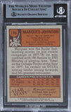 Bucks Marques Johnson Authentic Signed 1978 Topps #126 Card BAS Slabbed