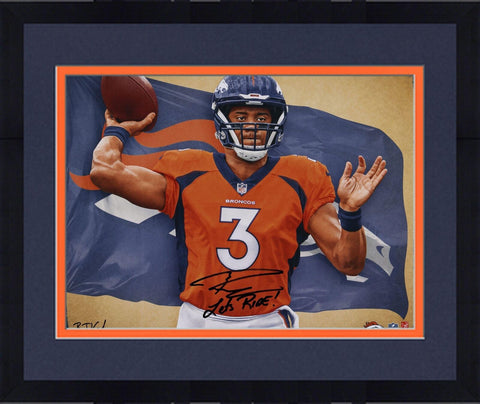 Autographed Russell Wilson Broncos 16x20 Photo