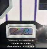 Juan Pierre Colorado Rockies Autographed Framed Jersey Patch & Card COA LE 03/75