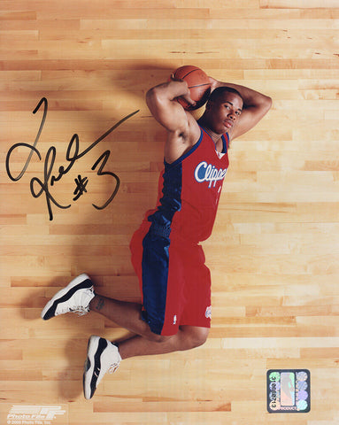 Quentin Richardson Signed Clippers Hardwood Floor Pose 8x10 Photo - (SS COA)