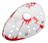 Ari Lehman Signed Friday the 13th White Bloody Costume Mask - Kill Count 163 Ins