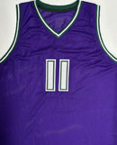 Bucks NBA Champ BROOK LOPEZ Signed Milw Custom Replica Purple Jersey AUTO - JSA