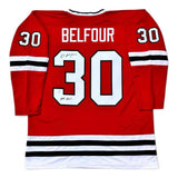 Ed Belfour Autographed / Signed Jersey - HOF 2011 - Red - Beckett Authenticated
