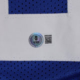 Edgerrin James Signed Indianapolis Colts Jersey (Beckett) #4 Overall Pk 1999 Dft