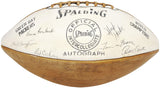 Packers Team Autographed Spalding Leather World Champions Logo Football With Sig