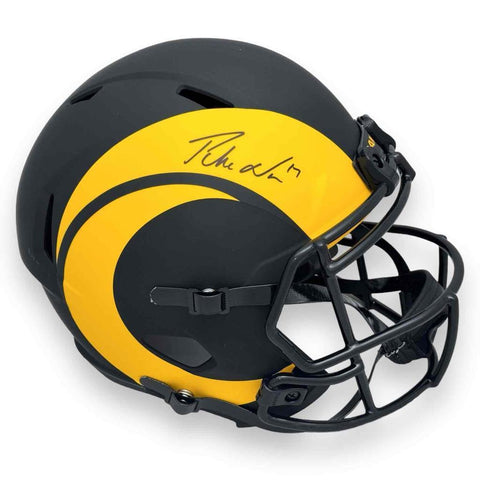 Rams Puka Nacua Autographed Signed Full Size Eclipse Speed Rep Helmet - Fanatics