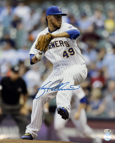 YOVANI GALLARDO Signed 16x20 Photo #3 - Milwaukee Brewers AUTO - JSA