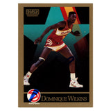 Dominique Wilkins Autographed 1990 SkyBox # 11 Trading Card Beckett 54126