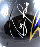 Ray Lewis Ravens F/S ProLine Helmet w/ 5 Insc- Beckett Auth *White Full Name