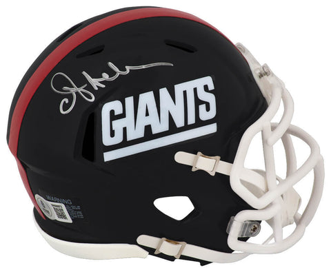 Ottis Anderson Signed Giants Throwback Riddell Speed Mini Helmet - (Beckett)