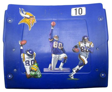 Cris Carter HOF Signed/Inscribed Hand Painted Seat Back #10 Vikings JSA 200966